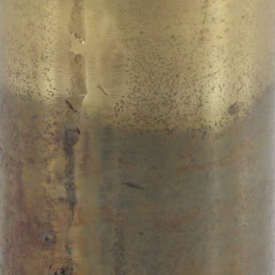 14" Brown Aluminum Rustic Vase